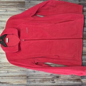Columbia Bright Pink Fleece Jacket Size L